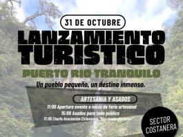 Puerto Río Tranquilo lanza su temporada 2025-2026 con kayak, asado comunitario, cicletada y música en vivo